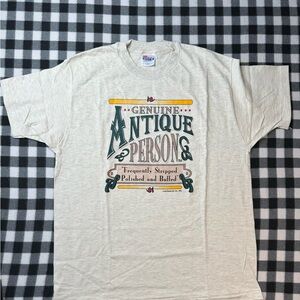 1993 genuine antique person single stitch XL on Hanes beefy tee tag